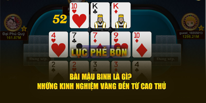 Cách chơi bài Mậu Binh