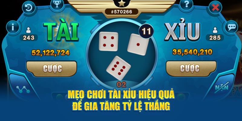 Mẹo chơi tài xỉu