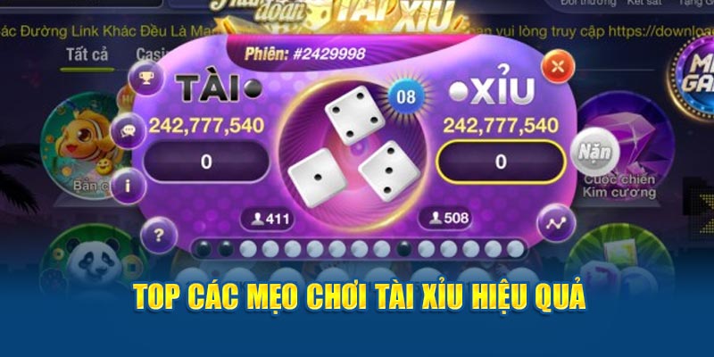 Mẹo chơi Tài Xỉu hiệu quả